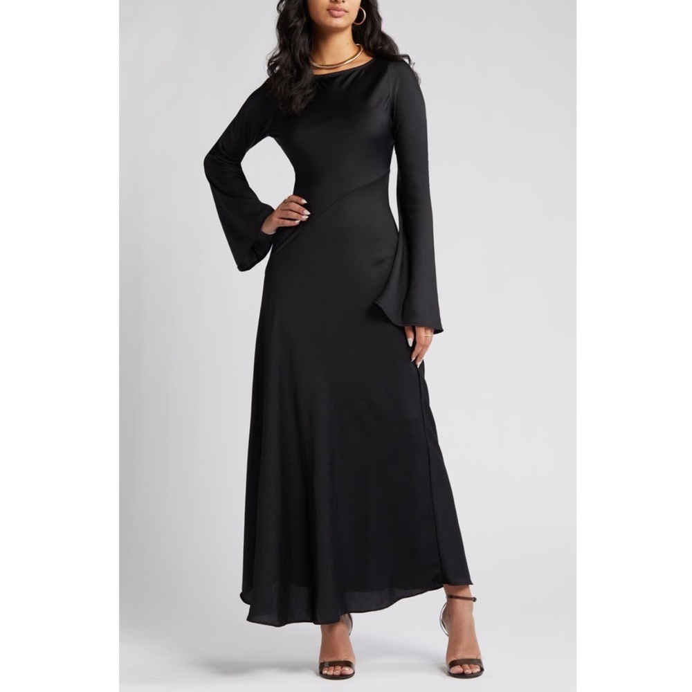 Black maxi dress